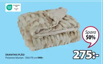 JYSK Eranthis pläd erbjuda
