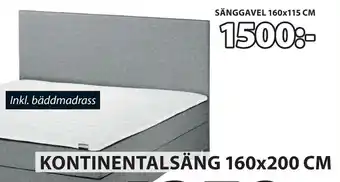 JYSK Sänggavel 160x115 cm erbjuda