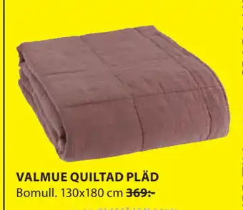 JYSK Valmue quiltad pläd erbjuda