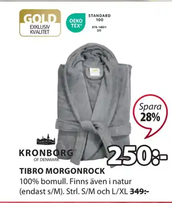 JYSK Tibro morgonrock erbjuda