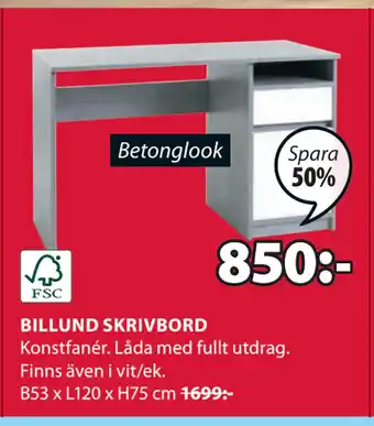 JYSK Billund skrivbord erbjuda