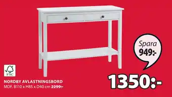 JYSK Nordby avlastningsbord erbjuda
