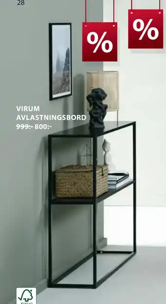 JYSK Virum avlastningsbord erbjuda