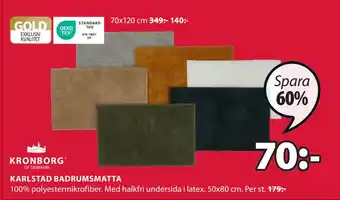 JYSK Karlstad badrumsmatta erbjuda