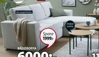 JYSK Vejlby bäddsoffa med schäslong erbjuda