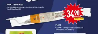 Willys Garant salami erbjuda