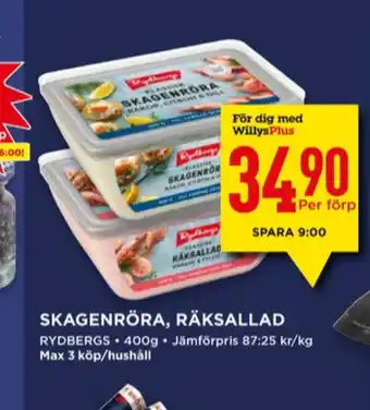 Willys Rydbergs sallader erbjuda