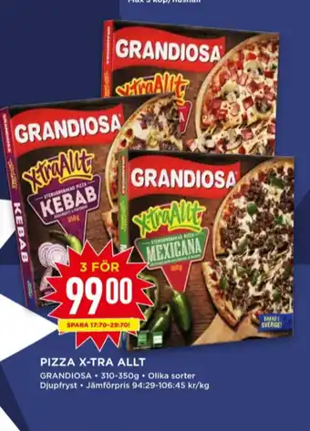 Willys Grandiosa pizza erbjuda