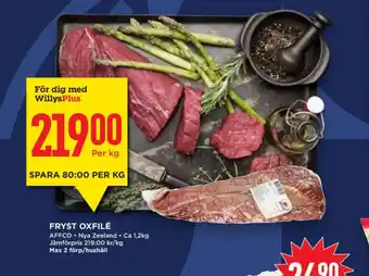 Willys Hemma Affco oxfilé erbjuda