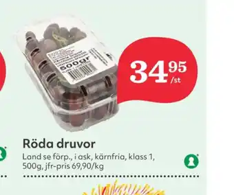 Hemköp Garant vindruvor erbjuda