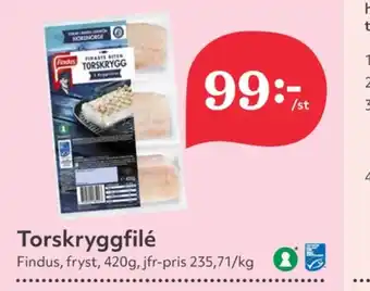 Hemköp Findus torskfilé erbjuda