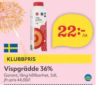 Hemköp Garant vispgrädde erbjuda