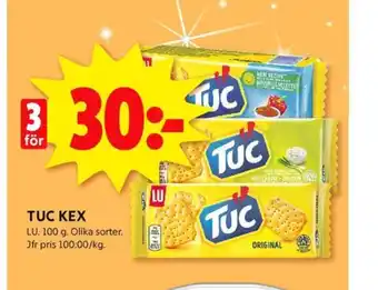 ICA Kvantum Tuc smörgåskex erbjuda