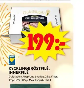 ICA Kvantum Guldfågeln kycklingbröstfilé erbjuda