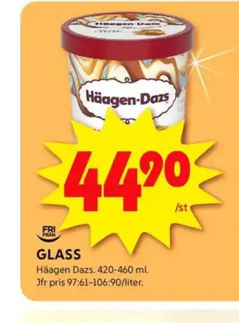 ICA Kvantum Häagen-dazs glass erbjuda