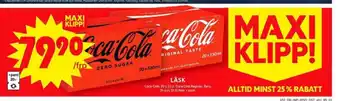 ICA Maxi Coca cola läskedryck erbjuda