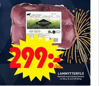ICA Maxi Naturkött lammytterfilé erbjuda