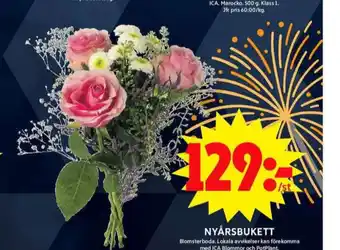 ICA Maxi Blomsterboda blommor erbjuda
