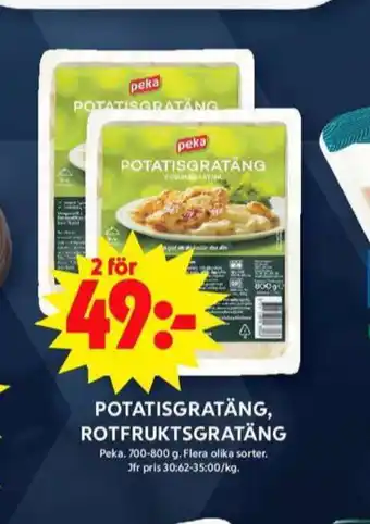 ICA Maxi Peka rotfruktsgratäng erbjuda