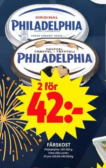 ICA Maxi Philadelphia färskost erbjuda