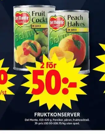 ICA Maxi Del monte frukt erbjuda