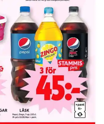 ICA Maxi Pepsi läskedryck erbjuda