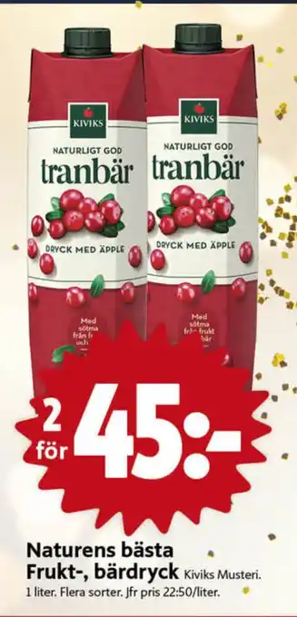 ICA Nära Naturens bästa fruktdryck erbjuda