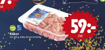 ICA Nära Ica räkor med skal erbjuda