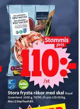 ICA Supermarket Royal greenland räkor erbjuda
