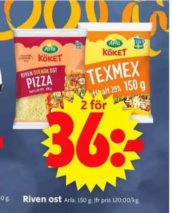 ICA Supermarket Arla köket riven ost erbjuda