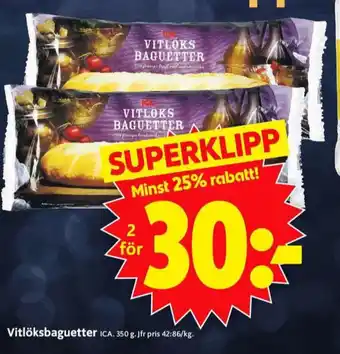 ICA Supermarket Ica baguetter erbjuda