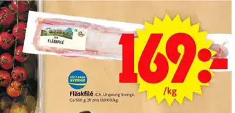 ICA Supermarket Ica fläskfilé erbjuda