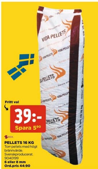 Jem&Fix Vida Träpellets erbjuda