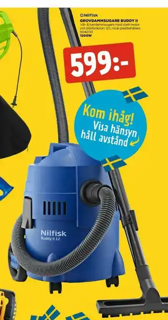 Jem&Fix Nilfisk Grovdammsugare erbjuda
