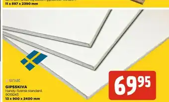 Jem&Fix Siniat Gipsskivor erbjuda