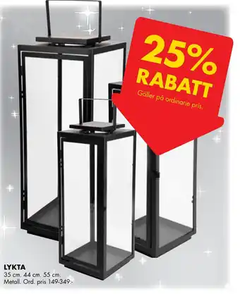 ÖoB LYKTA erbjuda