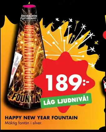 HAPPY NEW YEAR FOUNTAIN
