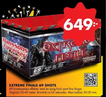 ÖoB EXTREME FINALE 69 SHOTS erbjuda