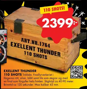 ÖoB EXELLENT THUNDER 110 SHOTS erbjuda
