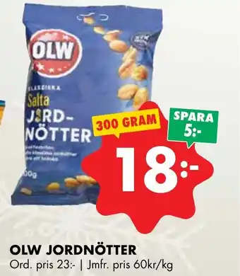 ÖoB OLW JORDNÖTTER erbjuda