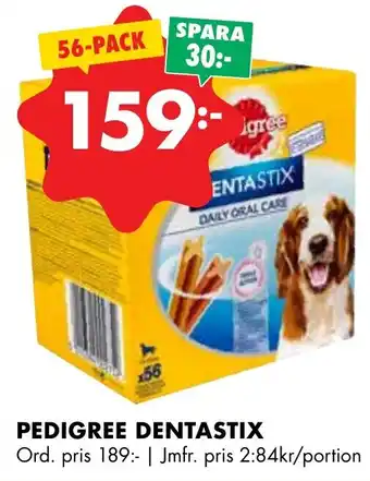 ÖoB PEDIGREE DENTASTIX erbjuda