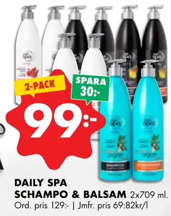 ÖoB DAILY SPA SCHAMPO & BALSAM erbjuda