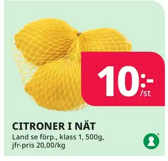 Tempo CITRONER I NÄT erbjuda
