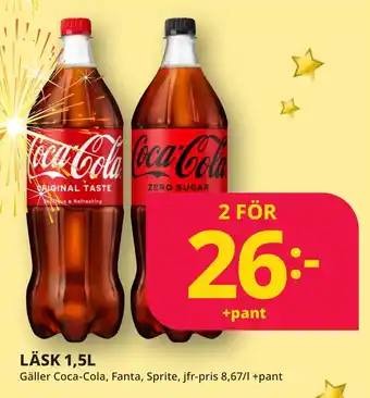 Tempo LÄSK 1,5L erbjuda
