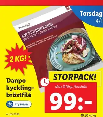 Lidl Danpo kyckling- bröstfilé erbjuda