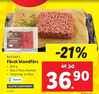 Lidl Färsk blandfärs erbjuda