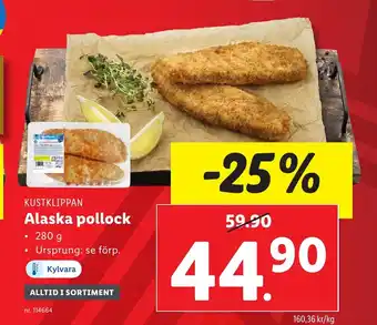 Lidl Alaska pollock erbjuda