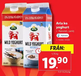 Lidl Arla ko yoghurt erbjuda