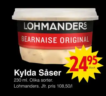 Matöppet Kylda såser erbjuda