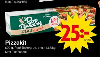 Matöppet Pizzakit erbjuda